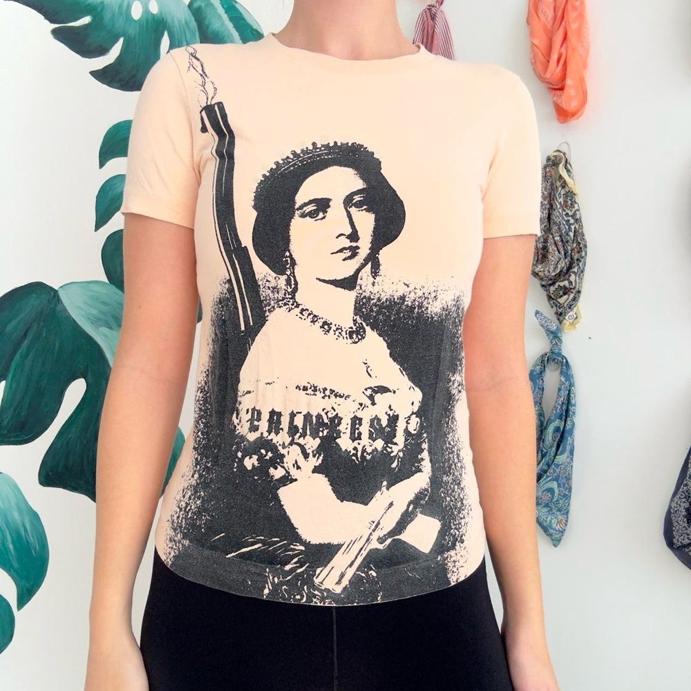 Diesel Cream Graphic Women's Tee
